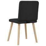 vidaXL Chaises à manger lot de 4 noir tissu