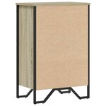 vidaXL Bibliothèque chêne sonoma 50x31x74 5 cm bois d'ingénierie