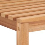 vidaXL Chaises de jardin lot de 6 avec coussins Bois de teck massif
