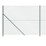 vidaXL Clôture à mailles losangées avec bride vert 1 8x10 m
