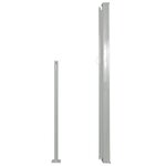 vidaXL Auvent latéral rétractable 160 x 500 cm Gris