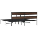 vidaXL Cadre de lit sans matelas avec tête de lit 183x213 cm