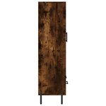 vidaXL Buffet haut chêne fumé 69 5x31x115 cm bois d'ingénierie