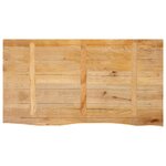 vidaXL Dessus de table à bord vivant 110x60x3 8cm bois massif manguier