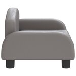 vidaXL Canapé pour enfants gris 50x40x30 cm similicuir