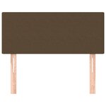 vidaXL Tête de lit Marron Foncé 90x5x78/88 cm Tissu