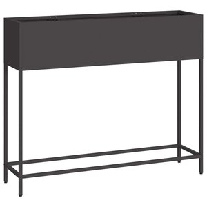 vidaXL Bac de jardin surélevé Noir 100 x 26 x 82 cm Acier