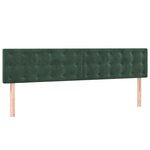 vidaXL Sommier à lattes de lit et matelas Vert foncé 200x200cm Velours
