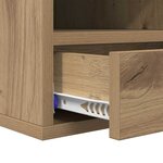 vidaXL Support d'imprimante Chêne artisanal 40 x 32 x 24 cm