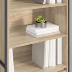 vidaXL Armoires Hautes 2 Pièces Sonoma 60 x 36 x 200 cm Bois d'ingénierie