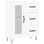 vidaXL Buffet blanc 69 5x34x90 cm bois d'ingénierie