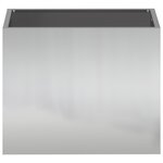 vidaXL Cache-pot de jardin Argent 50 x 32 x 40 cm Acier galvanisé
