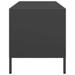 vidaXL Meuble TV noir 101 5x39x43 5 cm acier laminé à froid