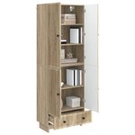 vidaXL Ensemble de Meubles 2 Pièces Chêne Sonoma 66 x 34 5 x 95 cm