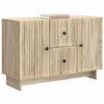 vidaXL Buffet Chêne Sonoma 89 x 34 5 x 60 cm Bois d'ingénierie