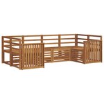 vidaXL Ensemble de canapés d'extérieur 6 pc Naturel
