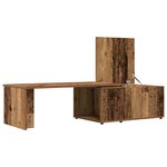 vidaXL Table basse vieux bois 150x50x35 cm bois d'ingénierie