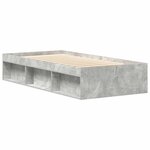 vidaXL Cadre de lit sans matelas gris béton 100x200 cm