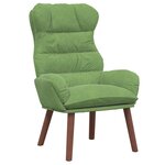 vidaXL fauteuil Vert clair 69 x 74 x 93 cm Velours