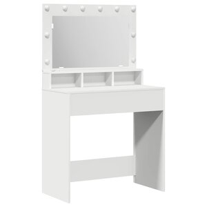 vidaXL Table de Toilette Blanc 75 5 x 41 x 135 cm Bois d'ingénierie