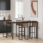 vidaXL Table de salle à manger / Table de repas Bois d'ingénierie