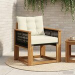 vidaXL Sofa de milieu extérieur Bois d'Acacia Massif Naturel