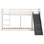 vidaXL Lit superposé avec toboggan et échelle sans matelas 90x200 cm
