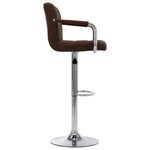 vidaXL Chaise de bar Marron Tissu