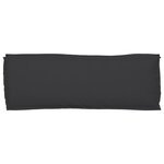 vidaXL Coussin de palette pour banc noir 110 x 40 x 8 cm en tissu Oxford