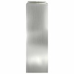 vidaXL Supports pour plantes 2 Pièces Argent 24 x 24 x 75 cm