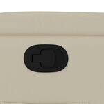 vidaXL Fauteuil inclinable en similicuir crème
