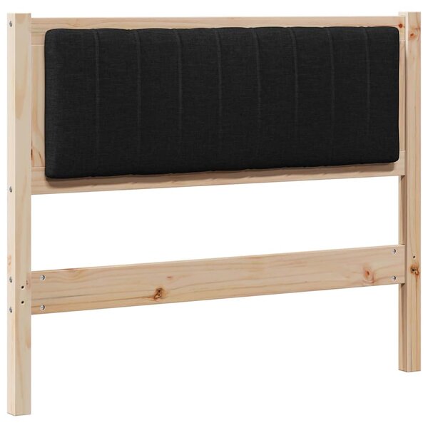 vidaXL Tête de lit capitonnée Marron 100 cm Pin massif
