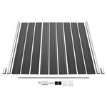 vidaXL Ensemble de panneau de clôture WPC 1311x(105-186) cm Noir