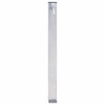 vidaXL Colonne à eau de jardin 40 cm acier inoxydable carré