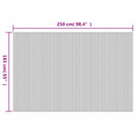 vidaXL Cloison de séparation Bambou Marron foncé 250 x 165 cm
