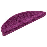vidaXL Tapis d'escalier 20 pièces 56 x 17 x 3 cm Violet Demi-rond