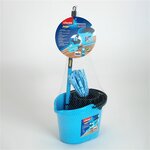 Theo Klein 6798 - Set de ménage Vileda avec seau et balai à franges Color Line