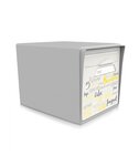 Pack de 4 boîtes aux lettres 1 porte - 2x "On the beach" - 2x "Gris souris"