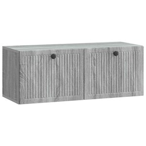 vidaXL Meuble TV mural Sonoma gris 78 5 x 31 x 30 cm Bois d'ingénierie