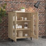 vidaXL Buffet chêne sonoma 69 5x34x90 cm bois d'ingénierie