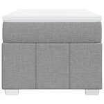 vidaXL Sommier à lattes de lit avec matelas Gris clair 90x200 cm Tissu