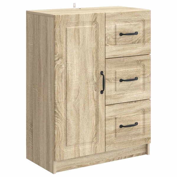 vidaXL Buffet Chêne Sonoma 66 x 34 5 x 87 cm Bois d'ingénierie