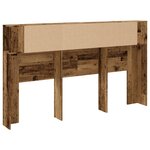 vidaXL Armoire de tête de lit vieux bois 180x18 5x102 5 cm