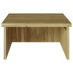 vidaXL Tondeuse à gazon robotisée   garage de 70x80x38 cm  en bois de pin traité