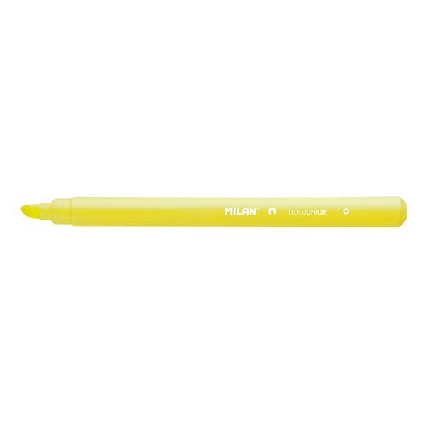 LOT de 22 Marqueur Fluorescent Milan Junior - Pointe Biseautée 1 - 4mm - Couleur Jaune