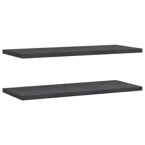 vidaXL Étagères murales 2 Pièces 100x40x3 cm noir acier inoxydable