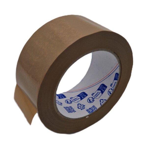 Lot de 12 Rouleaux Adhésifs PVC: 48 mm X 100 mètres havane silencieux