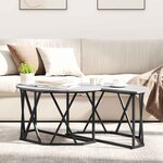 vidaXL Table basse Gris Sonoma 80 x 80 x 42 cm