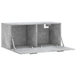 vidaXL Armoire murale gris béton 80x36 5x35 cm bois d'ingénierie