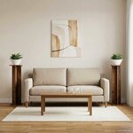vidaXL Support de Plante 2 pièces Bois ancien 25 x 25 5 x 100 5 cm